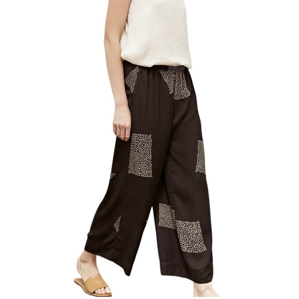 Grade & Gather Women's‎ Brown Dotted Square Pant In Shadow Size Small NWT ($72)